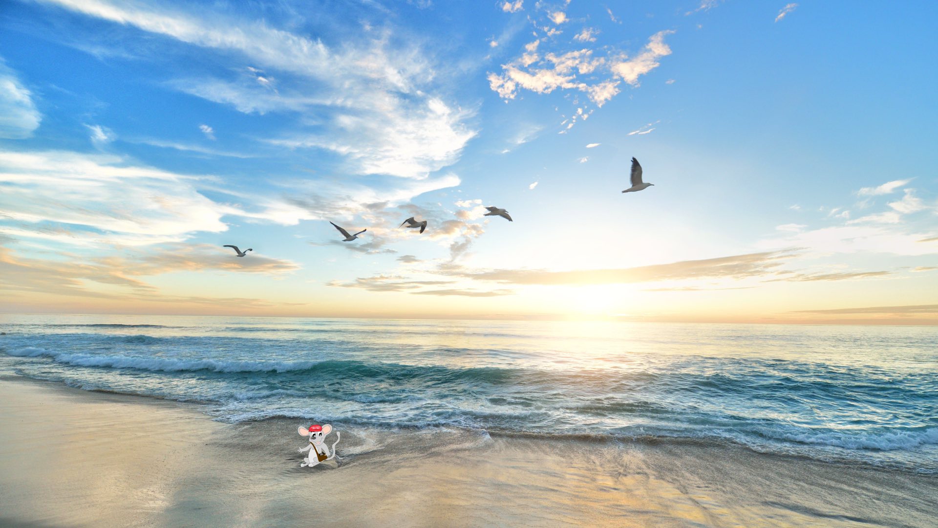 MAGA Mouse at the sea